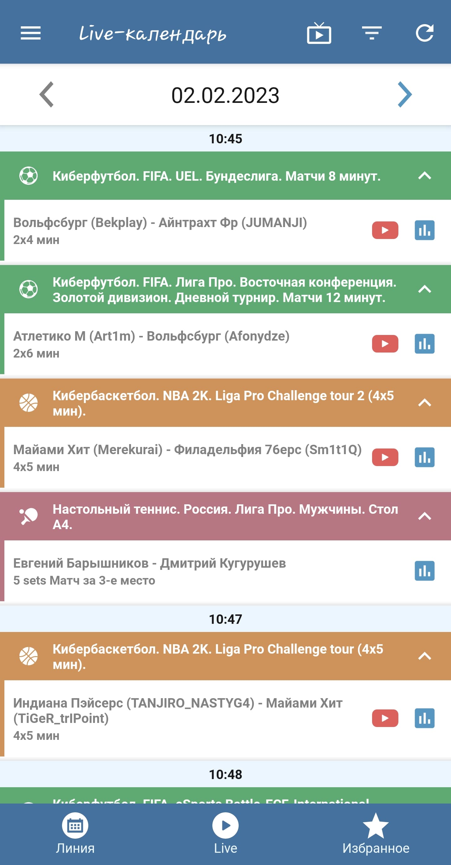 Возможности приложения Betcity